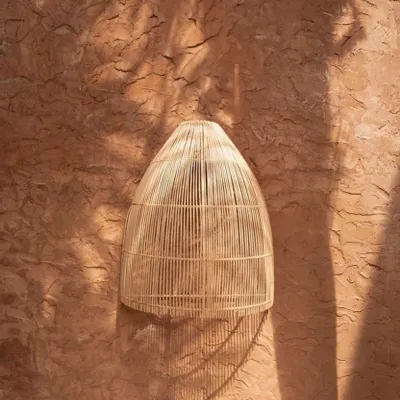 Wall lamps - The Lalo Wall Applique - Natural - L - BAZAR BIZAR LIVING