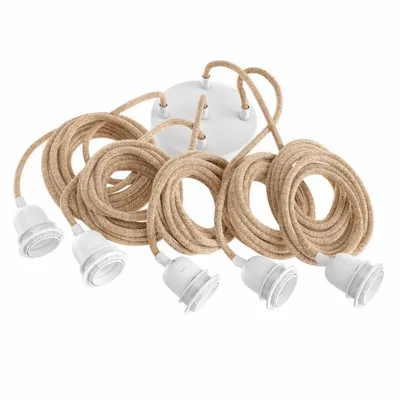 Plafonniers - Douille de Plafond - Naturel Blanc - 5 Pièces - BAZAR BIZAR LIVING
