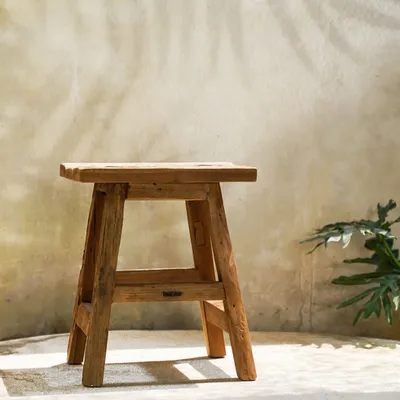 Stools - The Yoke Stool - Natural - L - BAZAR BIZAR LIVING