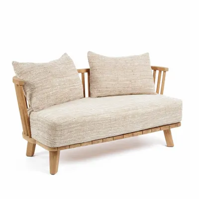 Sofas - The Malawi Two Seater - Natural Beige - BAZAR BIZAR LIVING