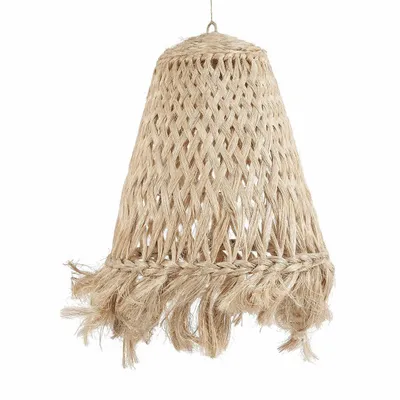 Abat-jours - La Suspension Abaca Jelly Fish - Naturel - L - BAZAR BIZAR LIVING