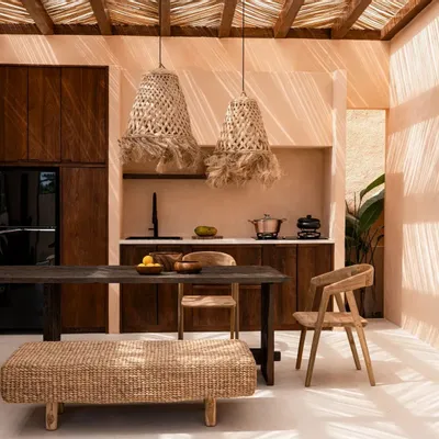 Abat-jours - La Suspension Abaca Jelly Fish - Naturel - S - BAZAR BIZAR LIVING