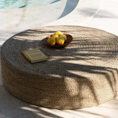 Ottomans - The Huge Pouffe - Natural - BAZAR BIZAR LIVING