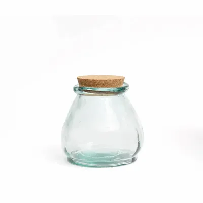 Glass - The Belly Glass Pot - Blue - S - BAZAR BIZAR LIVING