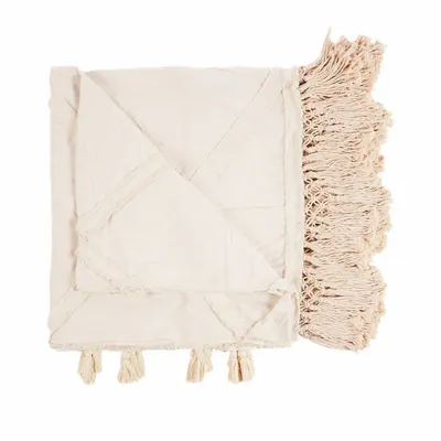 Throw blankets - The Berber Bed Throw - Natural - BAZAR BIZAR LIVING