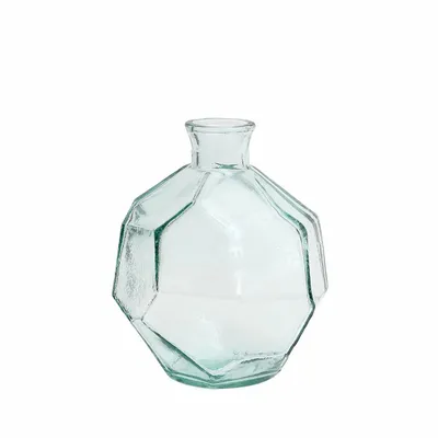 Vases - The Round Origami Vase - Blue - BAZAR BIZAR LIVING