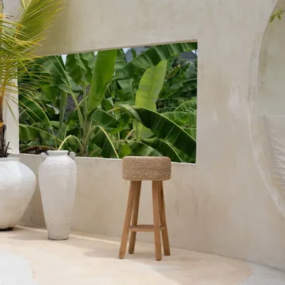 Tabourets - Le Tabouret De Bar En Raffia - BAZAR BIZAR LIVING