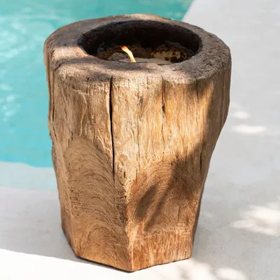 Bougeoirs et photophores  - Le Bougeoir Candle Trunk – Naturel - BAZAR BIZAR LIVING