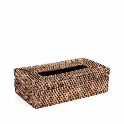 Coffrets et boîtes - Boîte À Mouchoirs Rattan Classic - Naturel Marron - BAZAR BIZAR LIVING