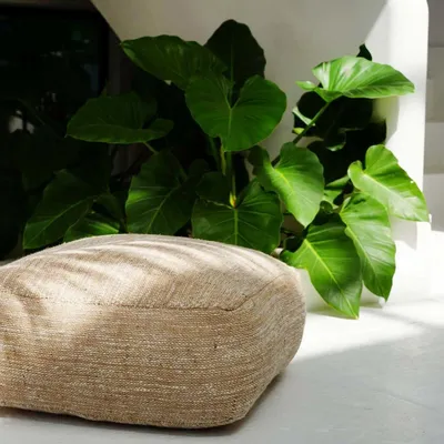 Ottomans - The Comfy Pouffe - Beige - BAZAR BIZAR LIVING