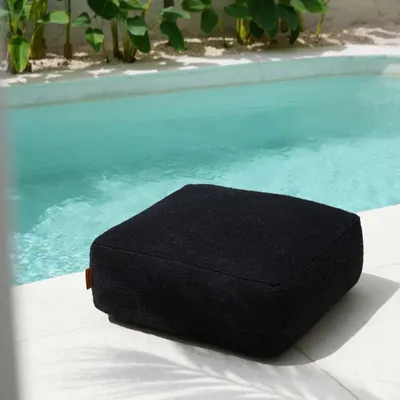 Ottomans - The Comfy Pouffe - Black - BAZAR BIZAR LIVING