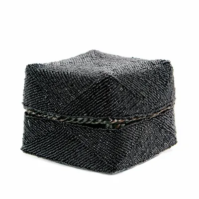 Coffrets et boîtes - Le Panier Perlé - Noir - L - BAZAR BIZAR LIVING