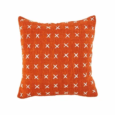 Coussins - Housse De Coussin Zillion Kiss - Terracotta Blanc - BAZAR BIZAR LIVING