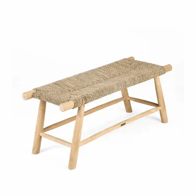 Bancs - Le Banc Porto Seagrass - Naturel - L - BAZAR BIZAR LIVING