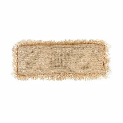 Coussins - La Housse De Coussin Raffia Carré - Naturel - 35x100 - BAZAR BIZAR LIVING