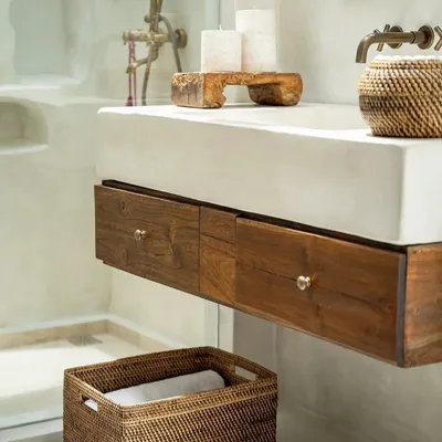 Corbeilles - Le Panier Colonial Magazine - Naturel Marron - L - BAZAR BIZAR LIVING