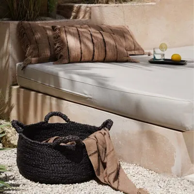 Corbeilles - Baskets Les Quatre Mains - Noir - M - BAZAR BIZAR LIVING