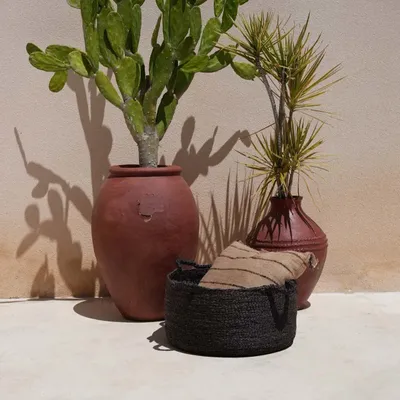 Baskets - Les Quatre Mains Baskets - Black - L - BAZAR BIZAR LIVING