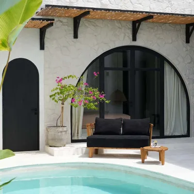 Sofas - The Malawi Two Seater - Natural Black - BAZAR BIZAR LIVING