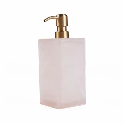 Porte-savons - Le Distributeur De Savon En Résine - Rose Blanc - BAZAR BIZAR LIVING