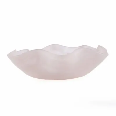 Platter and bowls - The Resin Organic Fruit Bowl - Pink White - BAZAR BIZAR LIVING