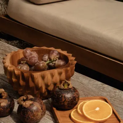 Everyday plates - The Teak Square Plate - Natural - XS - BAZAR BIZAR LIVING