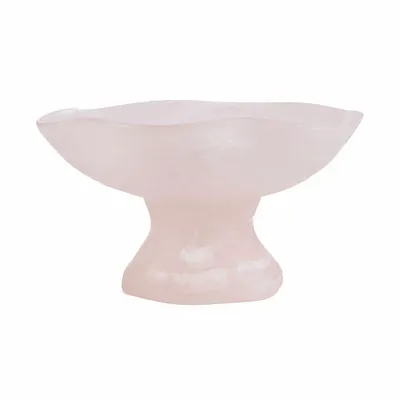 Platter and bowls - The Resin Organic Fruit Stand - Pink White - BAZAR BIZAR LIVING