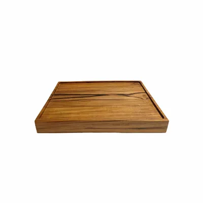 Trays - The Teak Serving Plate - Natural - BAZAR BIZAR LIVING