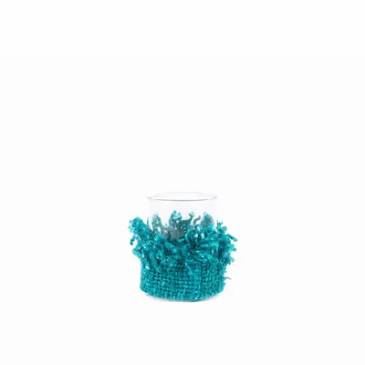 Candlesticks and candle holders - The Oh My Gee Candle Holder - Aqua - M - BAZAR BIZAR LIVING