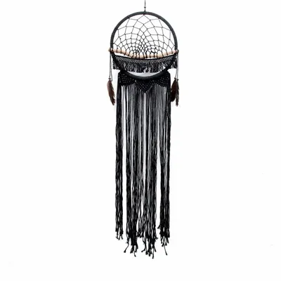Decorative objects - The Macrame Wood Dreamer - Black - BAZAR BIZAR LIVING