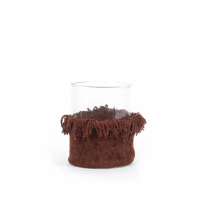 Bougeoirs et photophores  - Le Bougeoir Oh My Gee - Velours Bordeaux - L - BAZAR BIZAR LIVING