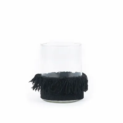 Bougeoirs et photophores  - Bougeoir Oh My Gee, velours noir, L - BAZAR BIZAR LIVING