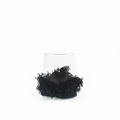 Bougeoirs et photophores  - Le Bougeoir Oh My Gee - Velours Noir - M - BAZAR BIZAR LIVING