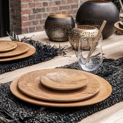 Bougeoirs et photophores  - La Boule Percée - Noir Or - L - BAZAR BIZAR LIVING