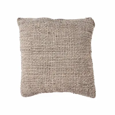 Coussins - La Housse de Coussin Linen Grain - Noir Naturel - BAZAR BIZAR LIVING