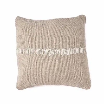 Cushions - The Linen Stitch Cushion Cover - Natural White - BAZAR BIZAR LIVING