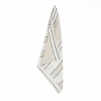 Serviettes - La Serviette Provence - Noir Blanc Naturel - 45x45 - BAZAR BIZAR LIVING