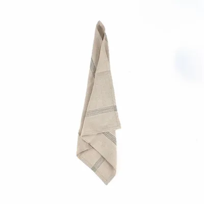 Napkins - The Lint Biscuit Napkin - Natural Black - 45x45 - BAZAR BIZAR LIVING