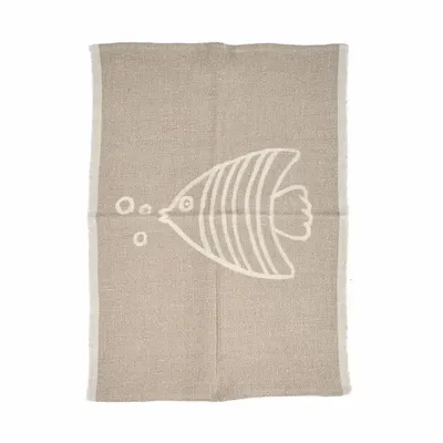 Dish towels - The Linen Fish Kitchen Towel - Natural White - 50x70 - BAZAR BIZAR LIVING