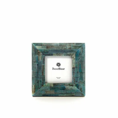 Frames - The Ocean Ripple Frame - Turquoise - 10x10 - BAZAR BIZAR LIVING
