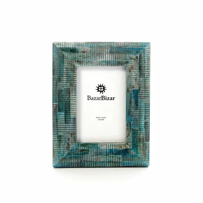 Cadres - Le Cadre Ocean Ripple - Turquoise - 10x15 - BAZAR BIZAR LIVING