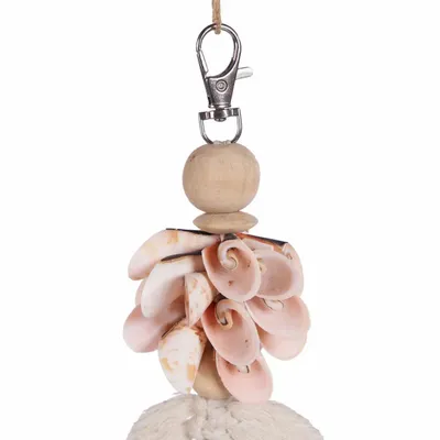 Objets de décoration - Le Porte-Clés En Coquillage Shiva - Rose Blanc - BAZAR BIZAR LIVING