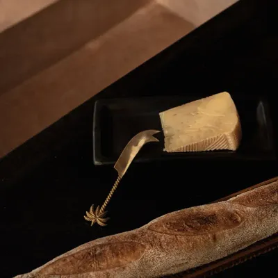 Knives - The Palm Tree Cheese Knife - Gold - BAZAR BIZAR LIVING