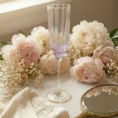 Glass - The Pink Blush Champagne Flute - Pink - BAZAR BIZAR LIVING