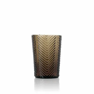 Glass - The Herringbone Tumbler - Smoke - BAZAR BIZAR LIVING