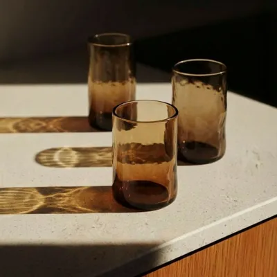 Glass - The Dusk Low Tumbler - Charcoal - M - BAZAR BIZAR LIVING