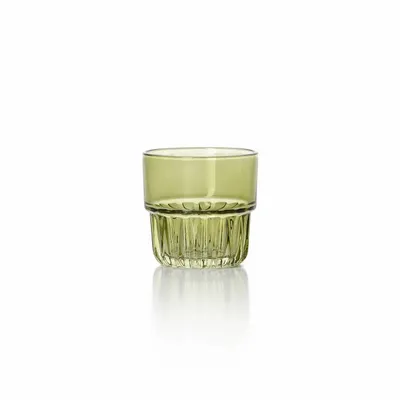 Glass - The Faceted Tumbler - Green - BAZAR BIZAR LIVING