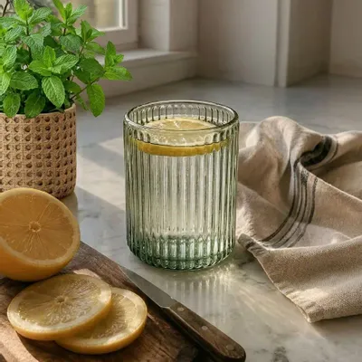 Verres - Le Ver À Côtes – Charbon - BAZAR BIZAR LIVING