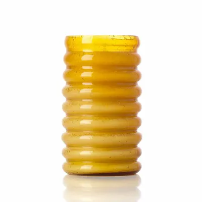 Bougeoirs et photophores  - Le Pot à Bougie Golden Hive - Miel - Haut - BAZAR BIZAR LIVING