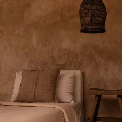 Abat-jours - La Woven Bell Suspension - Noyer Foncé - S - BAZAR BIZAR LIVING